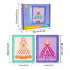 3D DIY Princess Dress Up Poke Art Kit