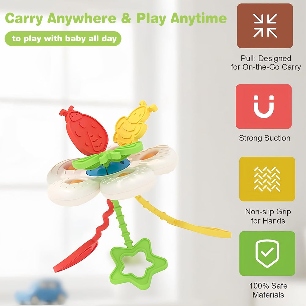 Floral Sensory Pull String Toy