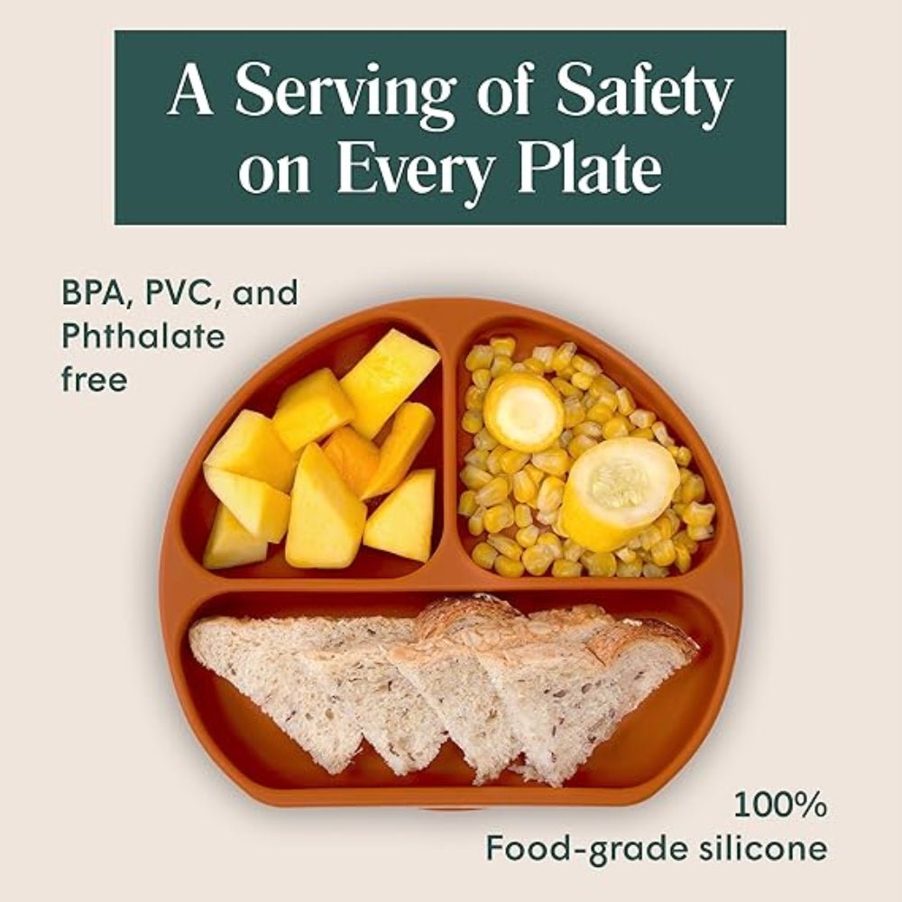 Silicone Suction Plate with Matching Utensils