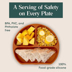 Silicone Suction Plate with Matching Utensils