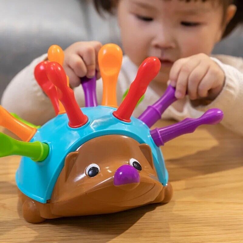 Montessori Hedgehog Colors & Numbers Sorter Toy