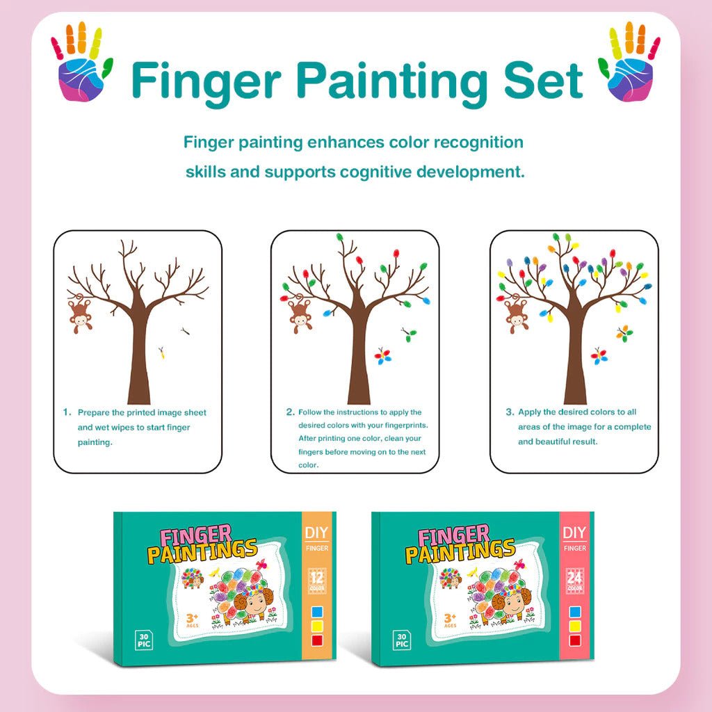 Kids Finger Painting Doodle Coloring Book