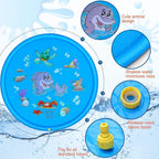 KiddieWink™  Inflatable Splash Sprinkler Mat (100cm) For Kids