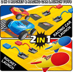 2 In 1 Rocket & Racer Car Toy For Kids