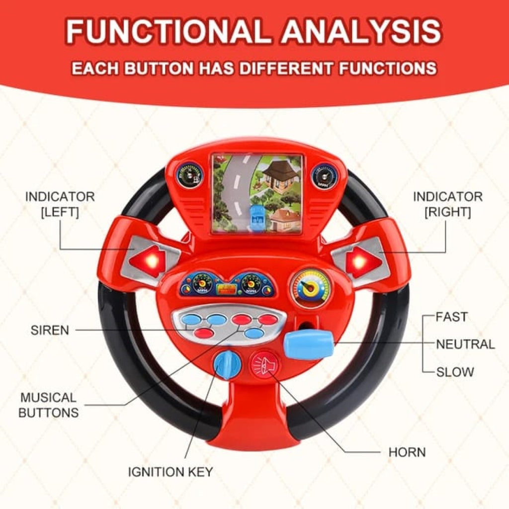 Musical Steering Wheel For Kids