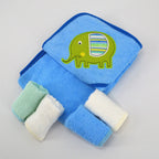 Ultra Soft Hooded Bath Towel Set For Toddlers