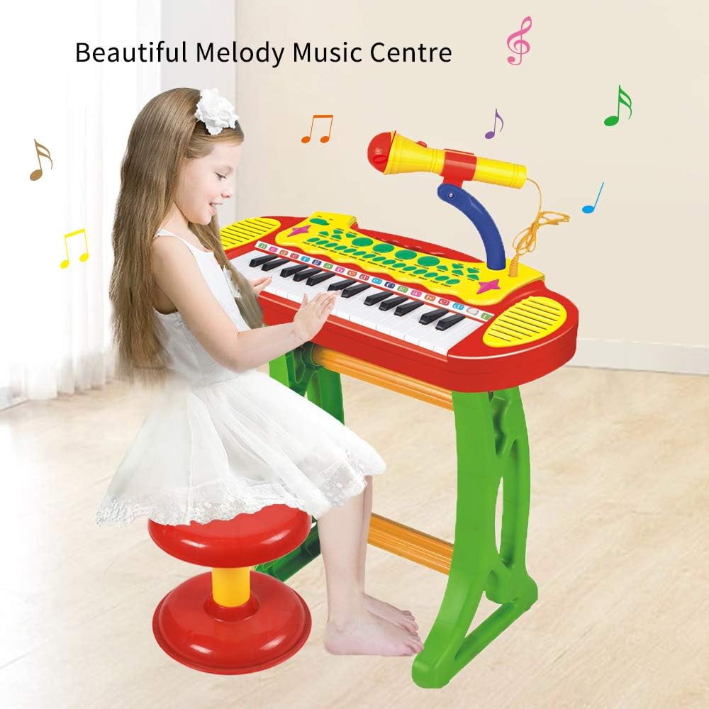 Musical Keyboard Piano Set Mic & Stool (31-Key)