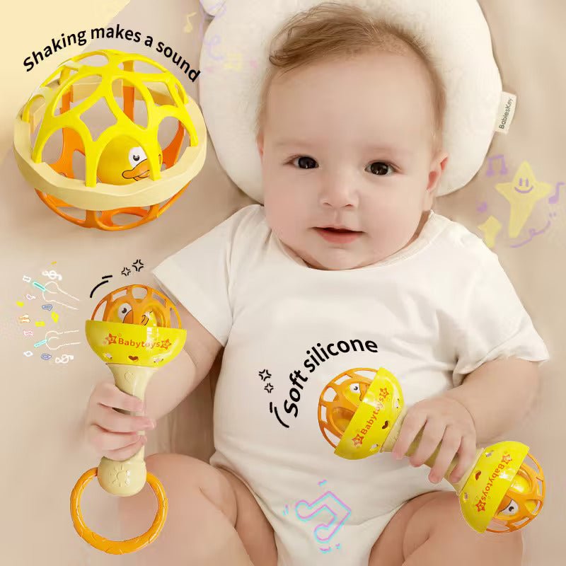 Cute Shape Baby Soft Silicon Teether (Pack Of 3)