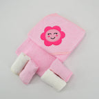 Ultra Soft Hooded Bath Towel Set For Toddlers