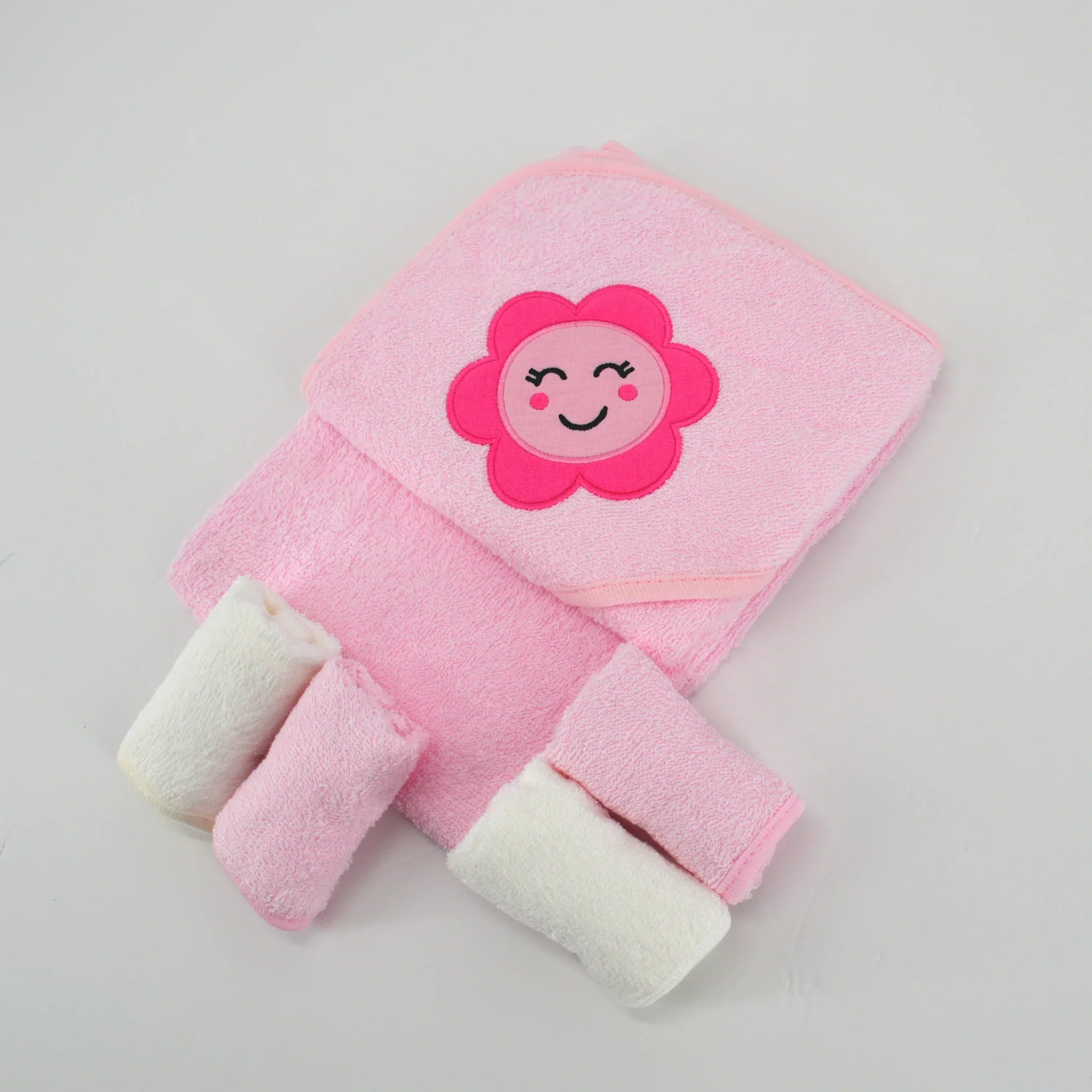 Ultra Soft Hooded Bath Towel Set For Toddlers