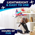 Lightning & Musical Airplane Toy For Kids