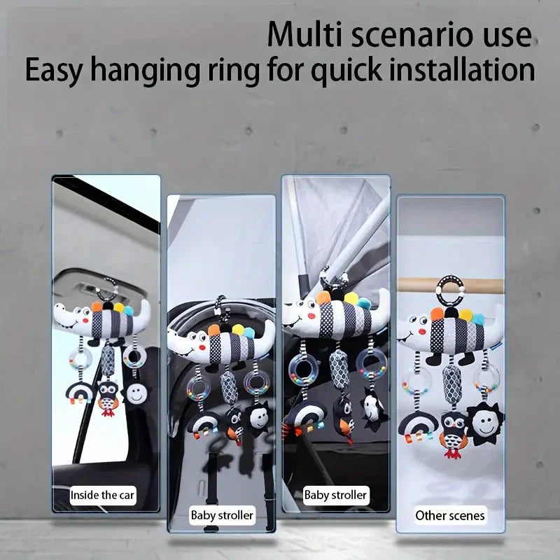 Montessori Baby Black & White Stroller Toy