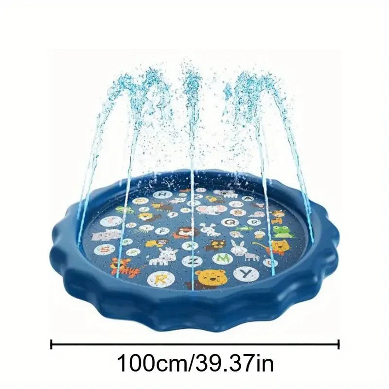KiddieWink™  Inflatable Splash Sprinkler Mat (100cm) For Kids