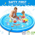KiddieWink™  Inflatable Splash Sprinkler Mat (100cm) For Kids