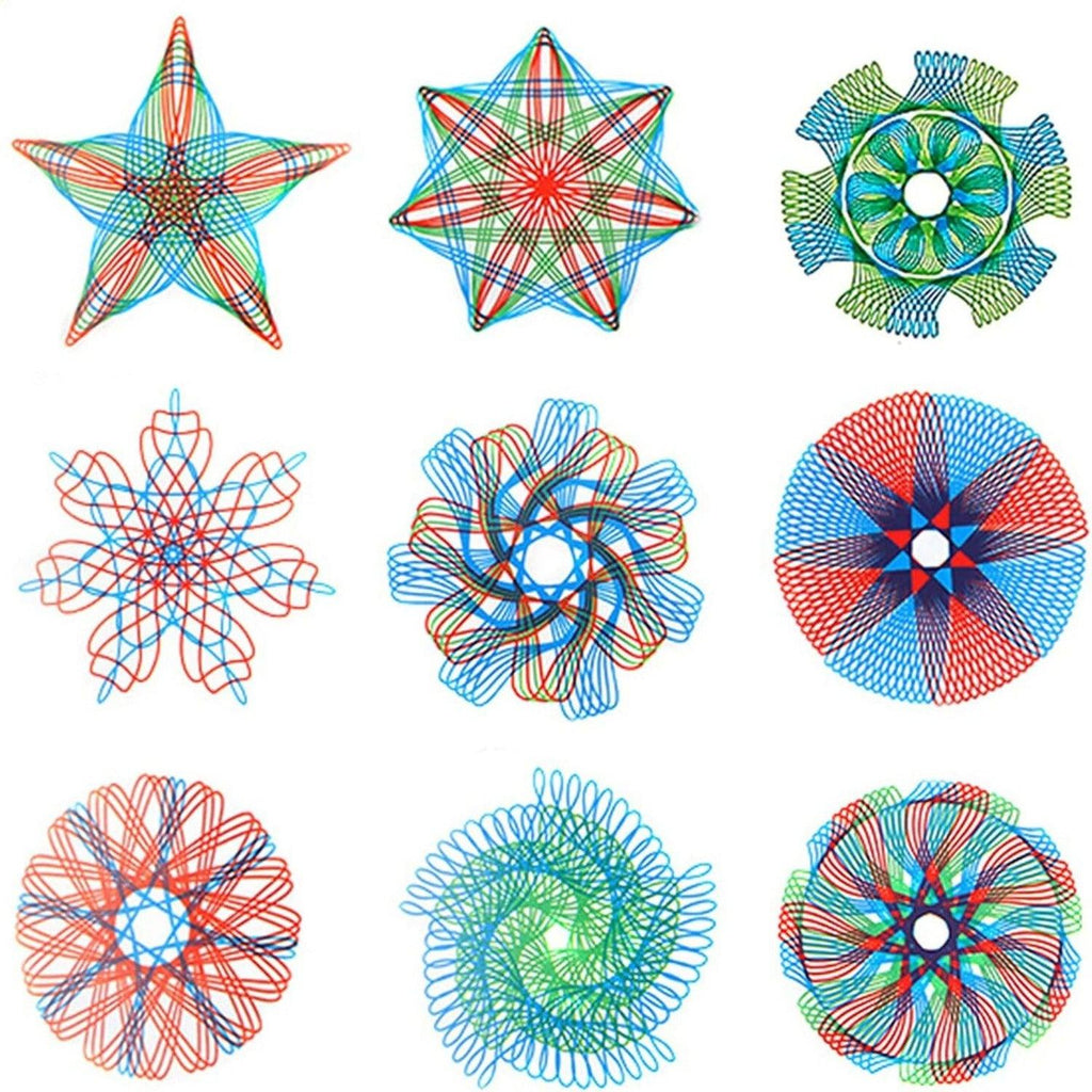 Multi-Functional Spirograph Geometric Ruler for Students
