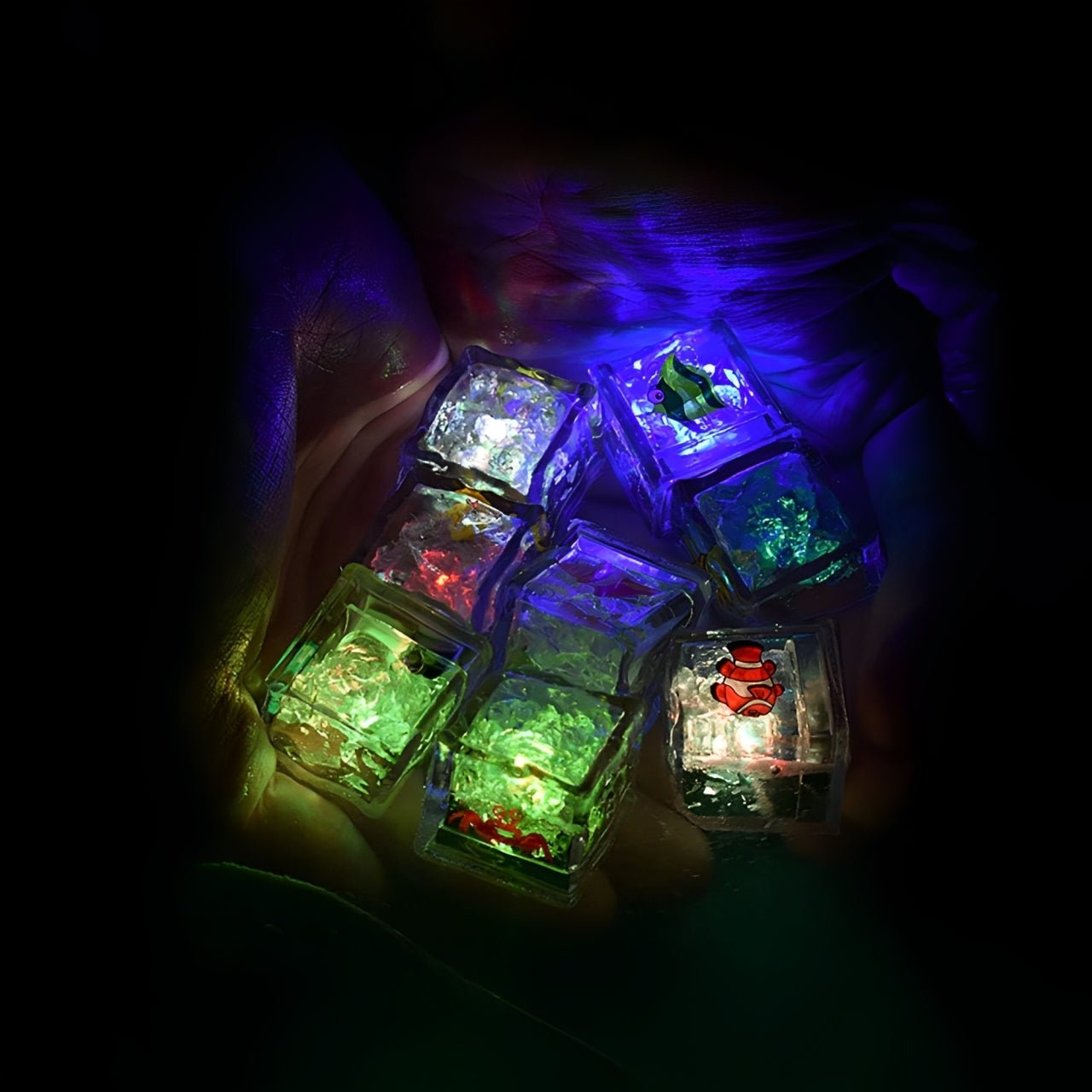 Colorful Lightning Luminous Ice Cube Bath Toy