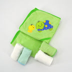 Ultra Soft Hooded Bath Towel Set For Toddlers