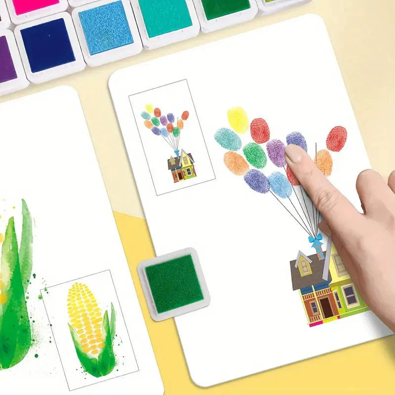 Kids Finger Painting Doodle Coloring Book