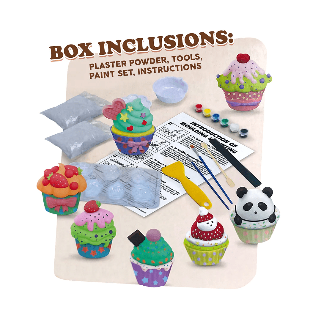Mould & Paint Set – Dessert DIY Plaster Toys Kids