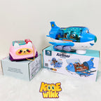 360° Rotating Gear Airplane & Music Telephone Car For Kids