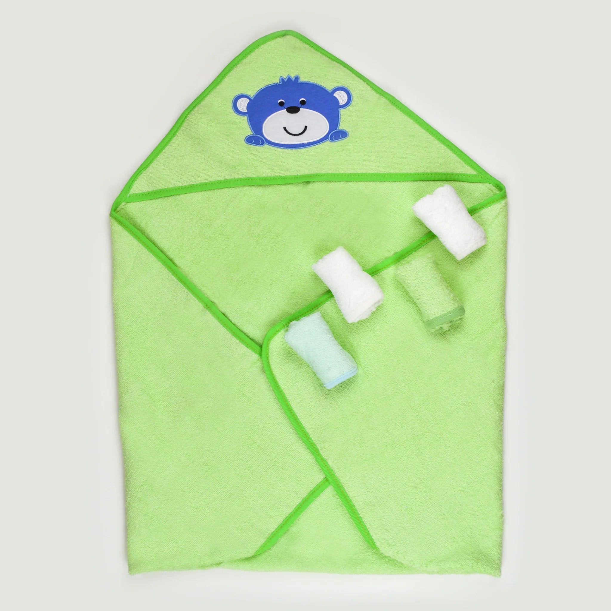 Ultra Soft Hooded Bath Towel Set For Toddlers