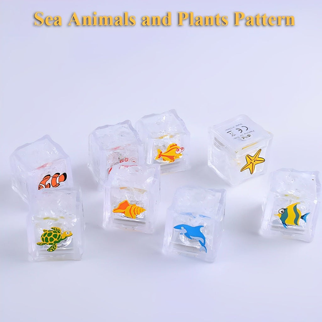 Colorful Lightning Luminous Ice Cube Bath Toy