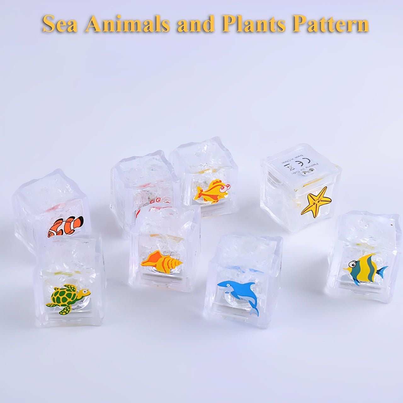 Colorful Lightning Luminous Ice Cube Bath Toy