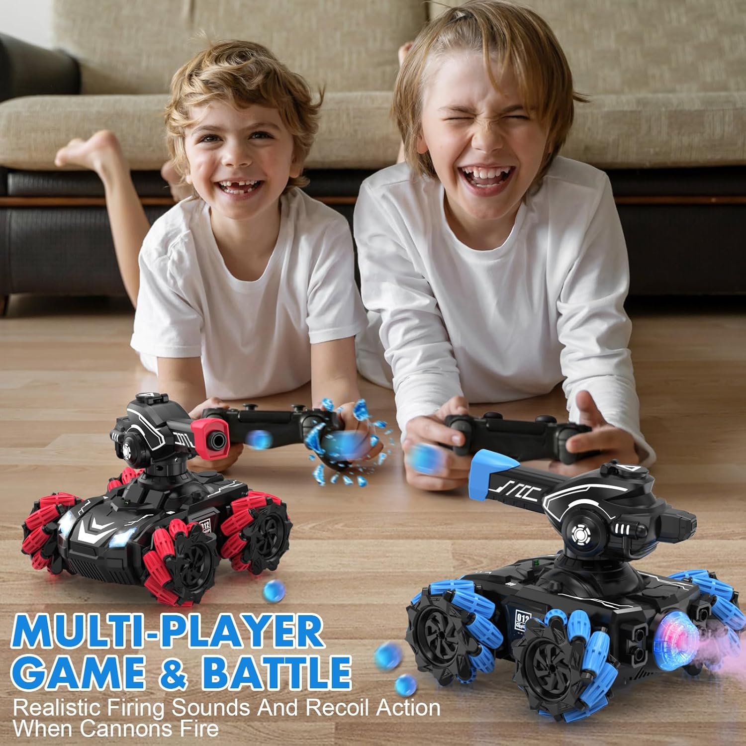360° Rotating RC Spray Water Bomb Tank For Kids