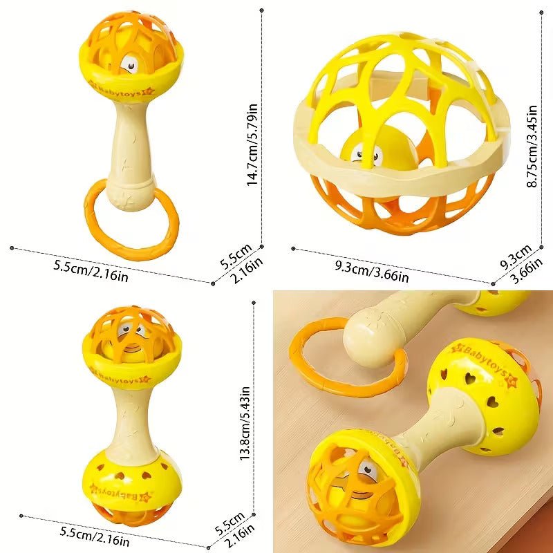 Cute Shape Baby Soft Silicon Teether (Pack Of 3)