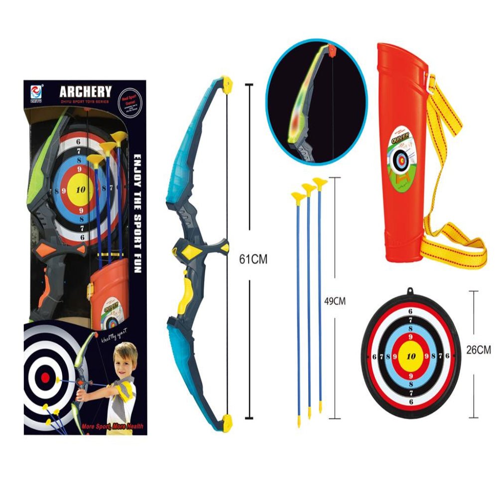 LED Bow & Arrow Set for Kids