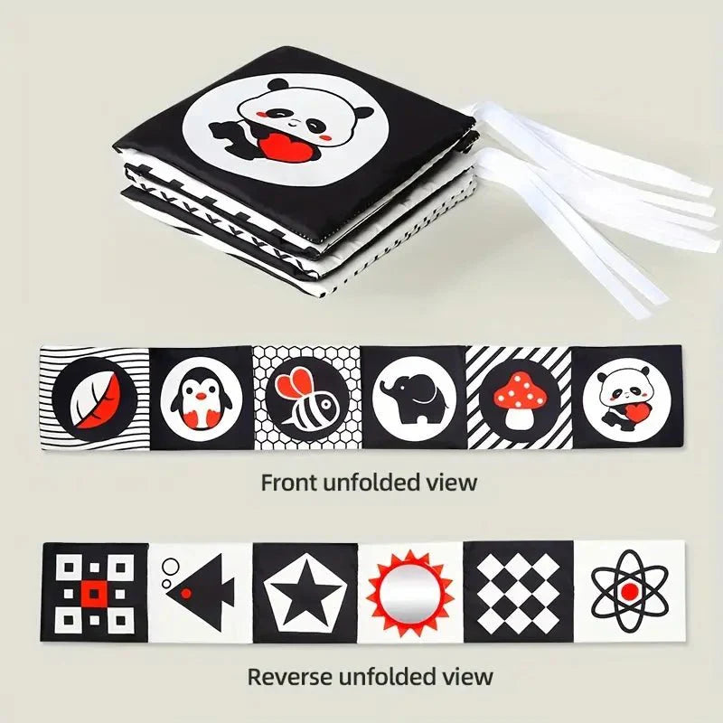 Cute Panda Sensory Soft Cloth Book For Babies