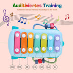 Montessori Cute Bear Baby Musical Bus Toy