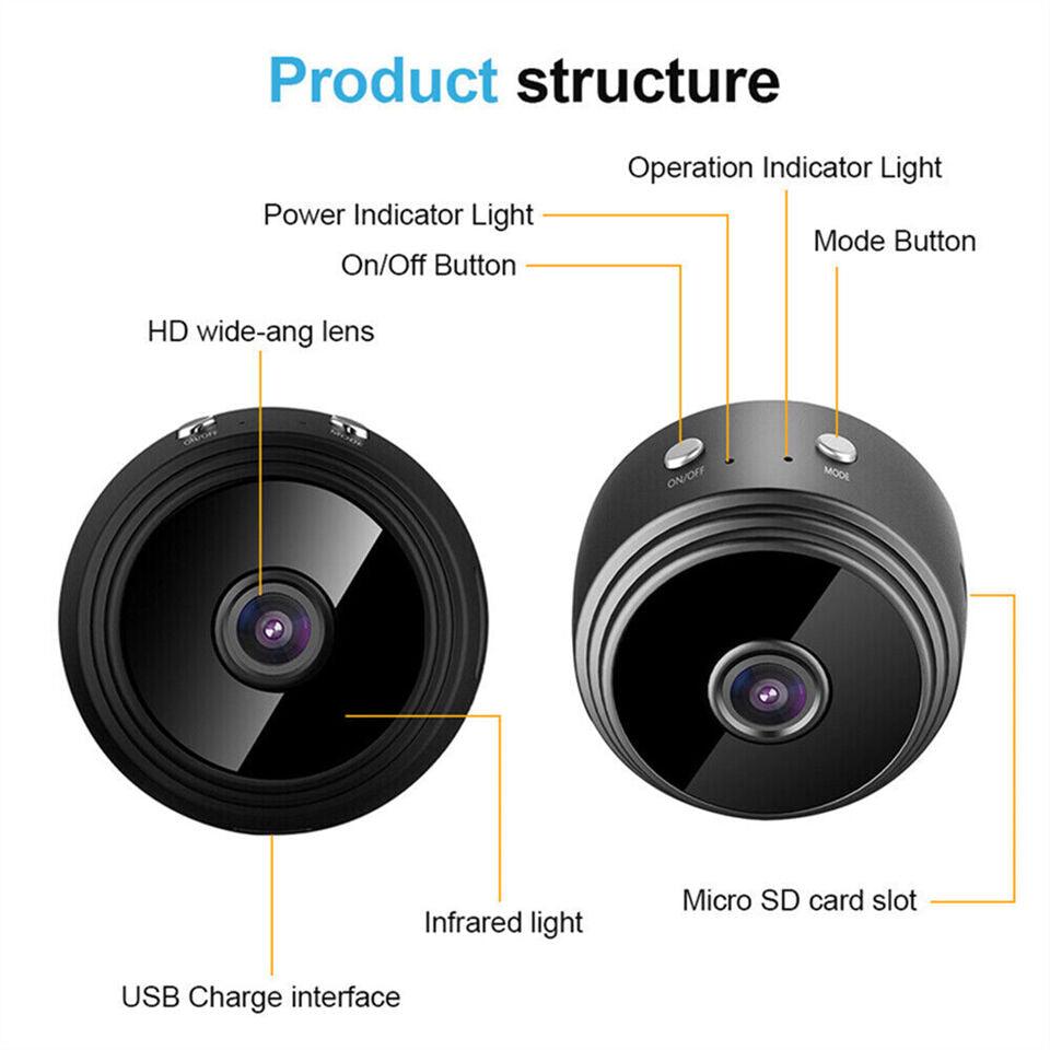 Multifunctional Mini Hidden Camera Wireless Wi-Fi IP Home Security