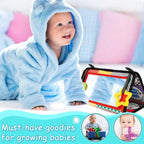 Tummy Time Mirror Sensory Cloth Book For Toddler