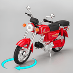 Diecast Model Honda JH70 Motorcycle
