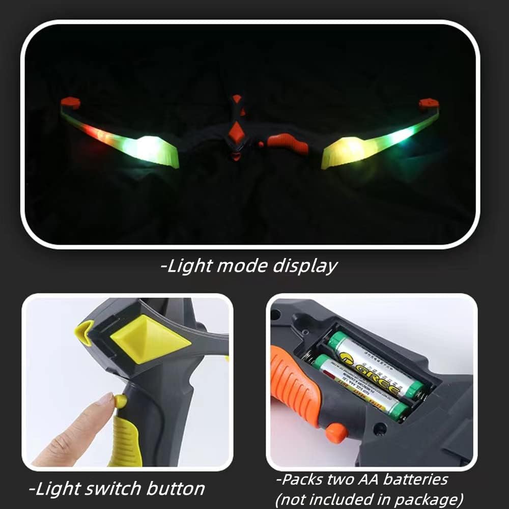 LED Bow & Arrow Set for Kids