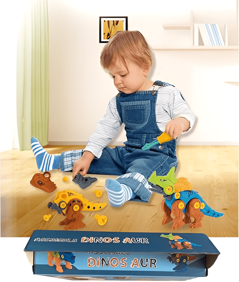 DIY Building Colorfull Dinosaur Toy For Kids