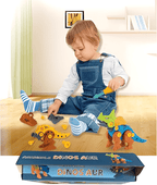 DIY Building Colorfull Dinosaur Toy For Kids