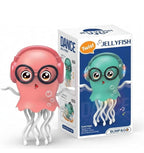 Dancing Jellyfish Toy with Light-Up Musical Features, 360° Rotating Tentacles, Bump and Go, Interactive Kids Toy, Random Colour