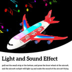 Lightning & Musical Airplane Toy For Kids