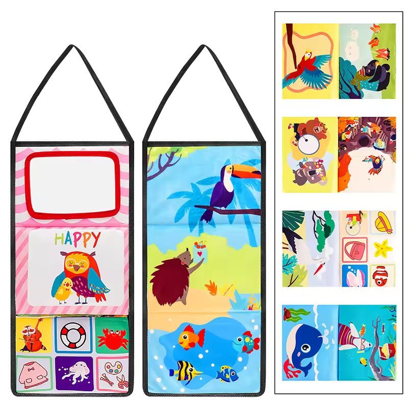 Tummy Time Mirror Sensory Cloth Book For Toddler