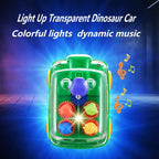 Lightning & Musical Electric Dinosaur Bus For Kids
