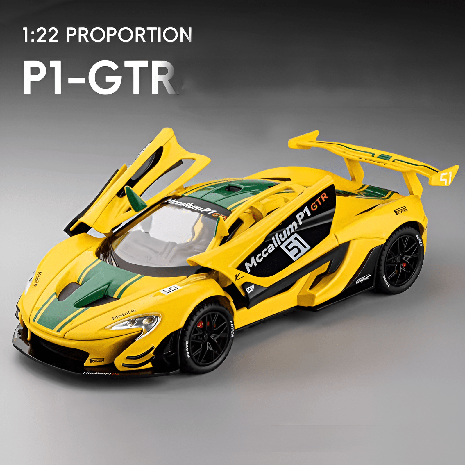 Diecast Model McLaren Mccallum P1 GTR 1/22