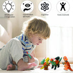 DIY Building Colorfull Dinosaur Toy For Kids