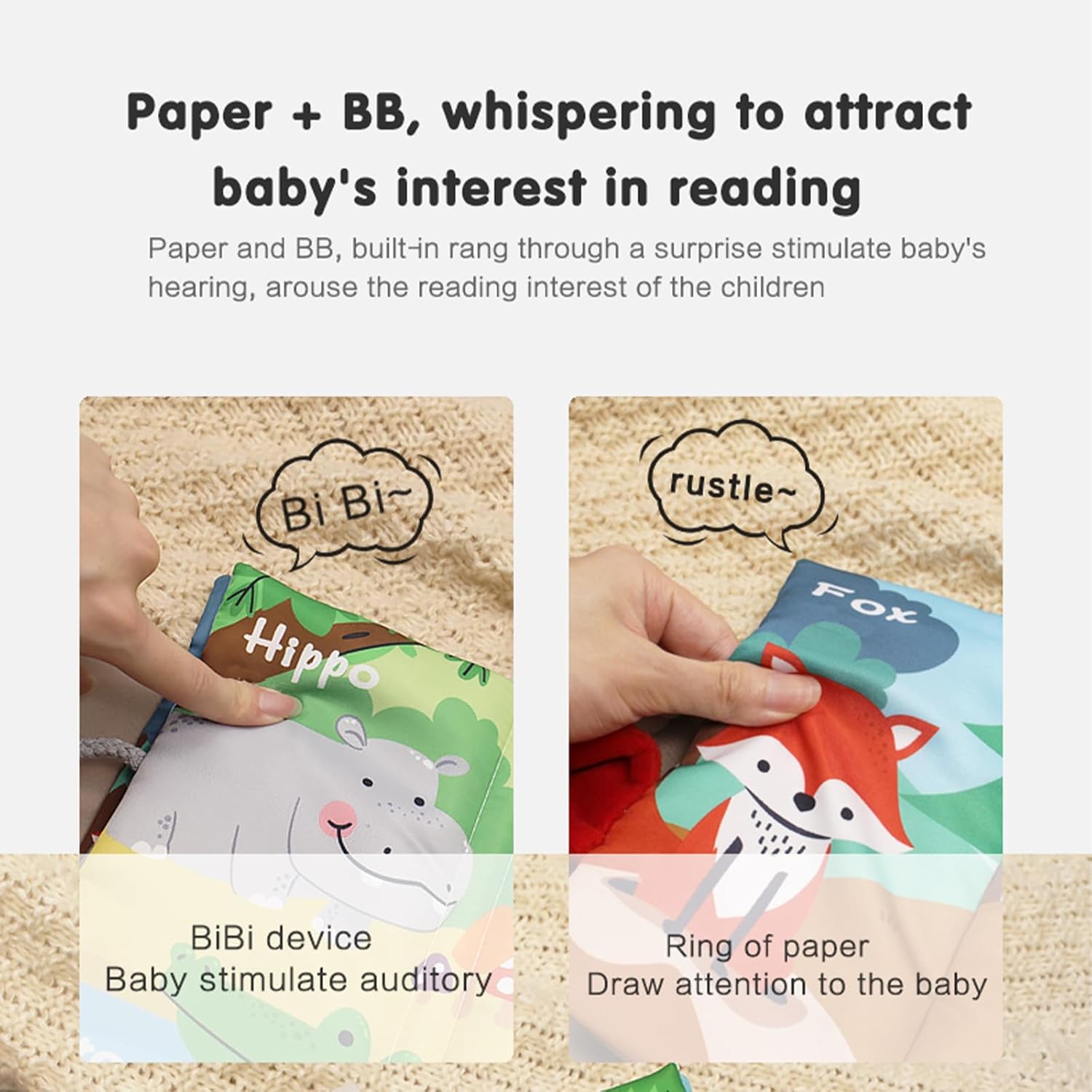 3D First Tail Cloth Book For Toddler