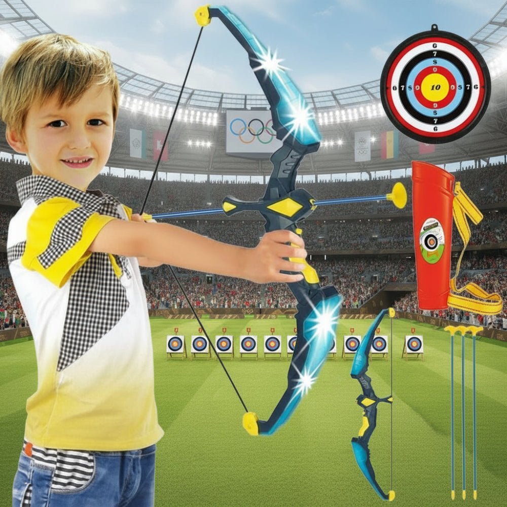 LED Bow & Arrow Set for Kids