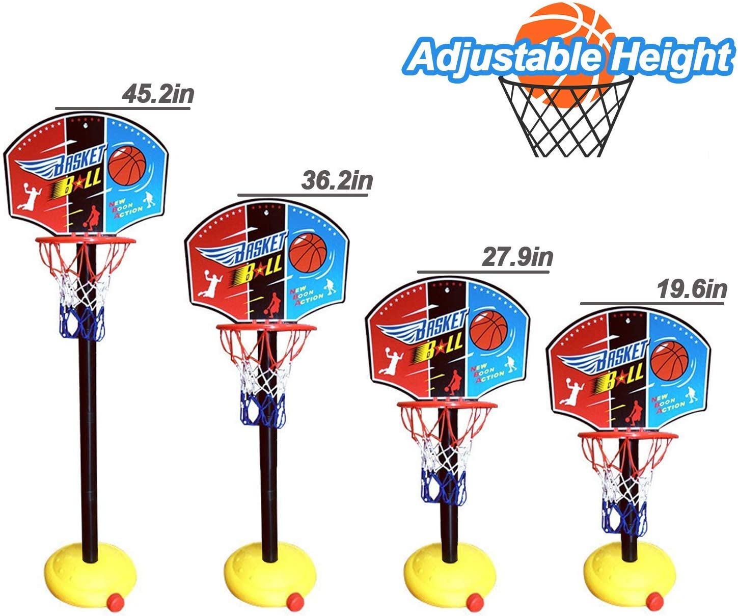 Children's Big Size Basketball Stand Indoor Activity Toy