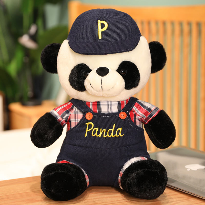 Cute Dressed-Up Panda Plush Toy For Kids