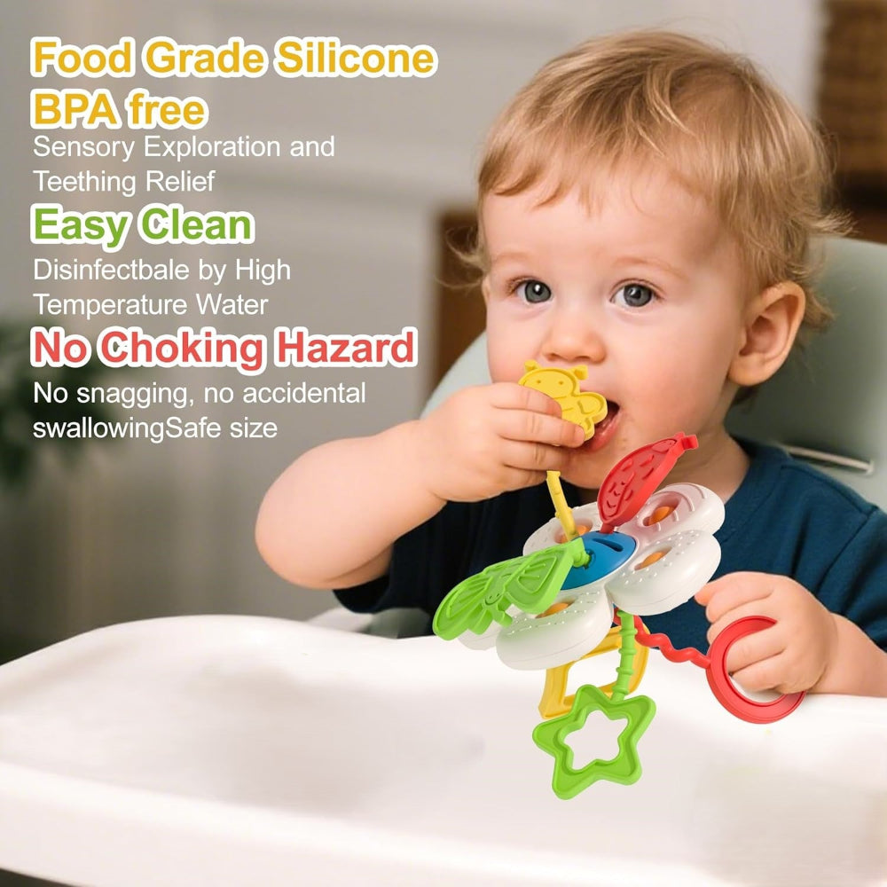 Floral Sensory Pull String Toy