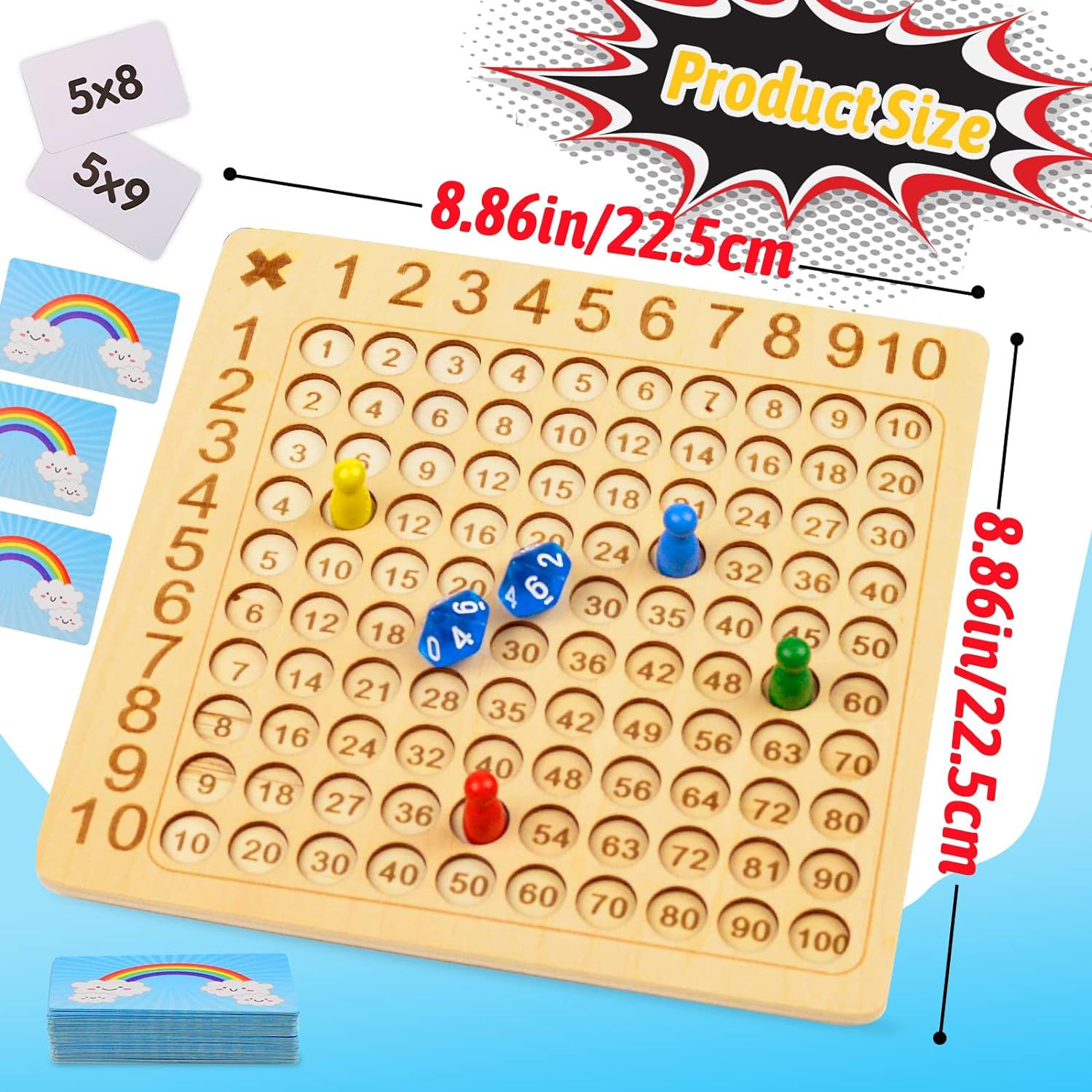 Multiplication Wooden Educational Board